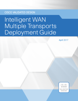 CVD - IWAN Multiple Transports Deployment Guide – April