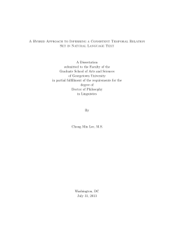 A Hybrid Approach to Inferring a Consistent Temporal Relation Set