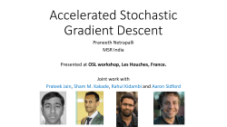 Accelerated Stochastic Gradient Descent