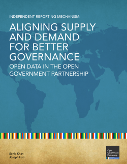 aligning supply and demand for better governance