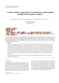 A Visual Analytics Approach for User Behaviour