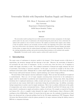Newsvendor Models with Dependent Random Supply and Demand
