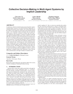 Collective Decision-Making in Multi