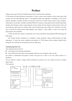 Chapter 5 Operation Instructions of Kinco VFD