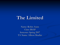 The Limited - Dick Malott