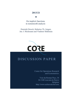 discussion paper - Universit&eacute; catholique de Louvain