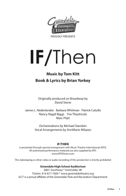 IF/Then - Footlights