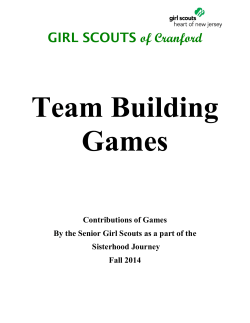 Team Building Games - Girl Scouts of Cranford