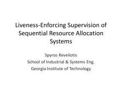 Liveness-Enforcing Supervision of Sequential Resource Allocation