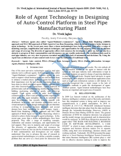 Role of Agent Technology in Designing of Auto