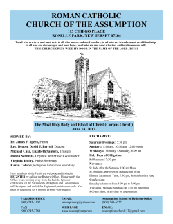 June 18, 2017 - Church of the Assumption