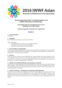 2016 Asian Championships Bulletin 2