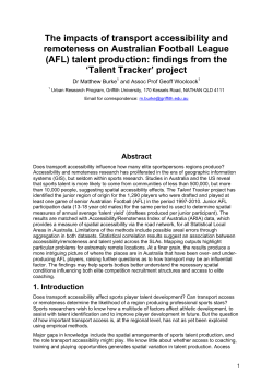 The impacts of transport accessibility and remoteness on Australian