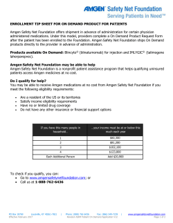 ENROLLMENT TIP SHEET FOR ON DEMAND PRODUCT FOR