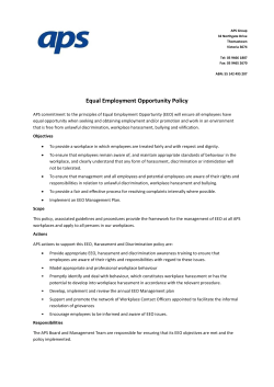 Equal Employment Opportunity Policy