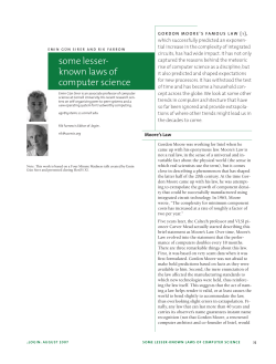 some lesser- known laws of computer science