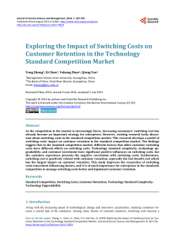 Exploring the Impact of Switching Costs on Customer Retention in