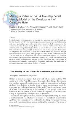 Making a Virtue of Evil: A Five-Step Social Identity Model of the