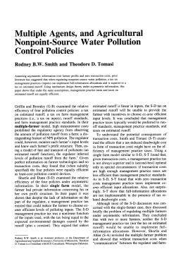 Multiple Agents, and Agricultural Nonpoint-Source