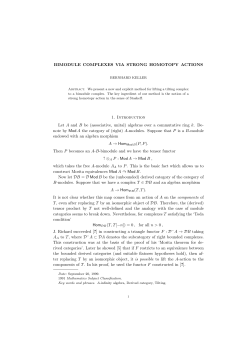 Bimodule complexes via strong homotopy actions - IMJ-PRG