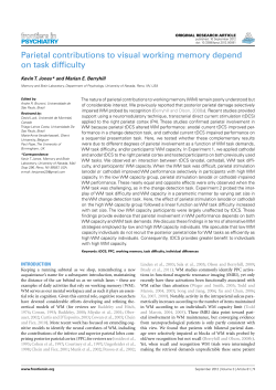 Parietal contributions to visual working memory depend