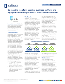 Co-teaming results in scalable business platform and high