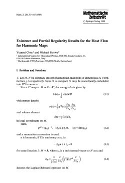 Existence and partial regularity results for the heat flow for
