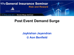 Post Event Demand Surge