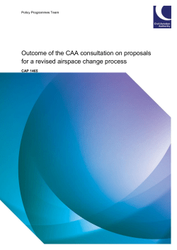 Outcome of the CAA consultation on proposals for a revised