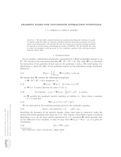 GRADIENT FLOWS FOR NON-SMOOTH INTERACTION