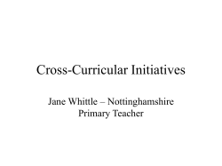 Cross-Curricular Initiatives