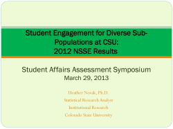 2013 Assessment Symposium: Heather Novak