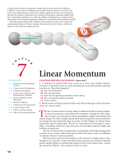 Linear Momentum