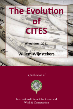 The Evolution of CITES