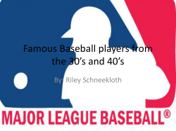 Famous Baseball players from the 30*s and 40*s - George