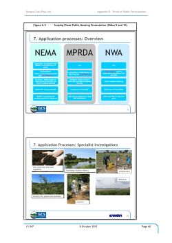 Kangra Coal (Pty) Ltd Appendix B – Proof of Public Participation