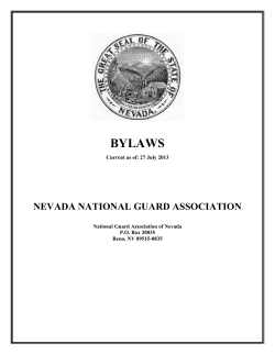 By Laws - Nevada National Guard Association