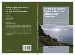 The Role of Science Teachers` Beliefs in