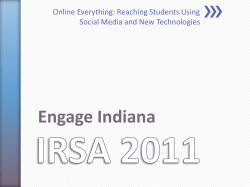 IRSA 2011 - Blogs @ Butler