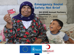 Humanitarian Implementation Plan (HIP) for Turkey