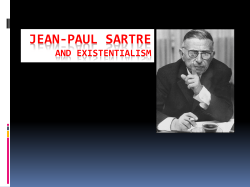 Jean-paul sartre and existentialism