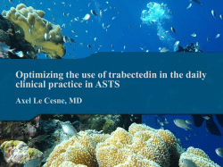 PFS OS Le Cesne A, et al. J Clin Oncol. 2013