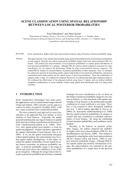 scene classification using spatial relationship between local