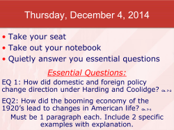 Foundations of Government