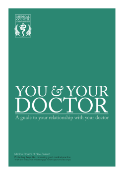 A guide to your relationship with your doctor