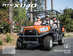 KUBOTA 4WD DIESEL UTILITY VEHICLE