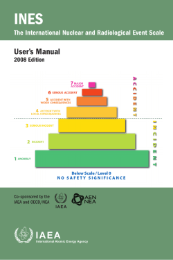 INES - THE INTERNATIONAL NUCLEAR AND RADIOLOGICAL
