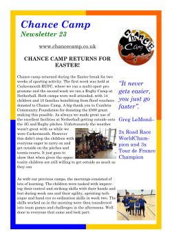 Chance Camp Newsletter 23