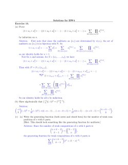 Solutions for HW4 Exercise 13. (a) Prove (1 + x1 + x2 1 + ททท)(1 + x