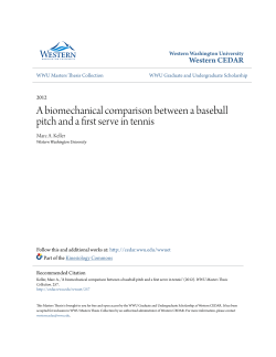 A biomechanical comparison between a baseball pitch and a first